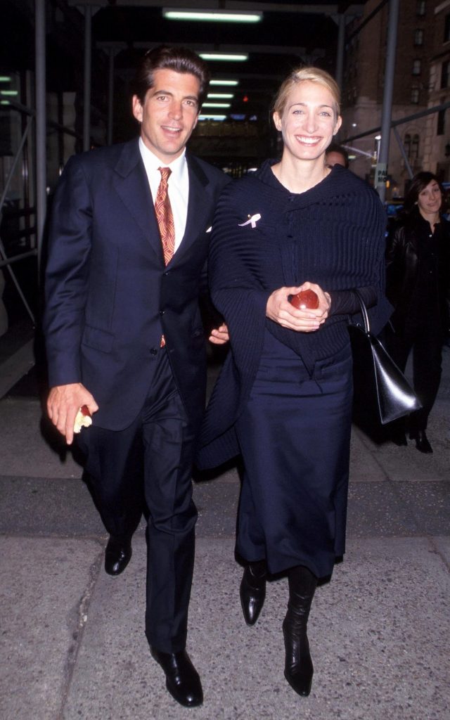 Carolyn Bessette-Kennedy with her husband John F. Kennedy Jr.  CREDIT: GETTY