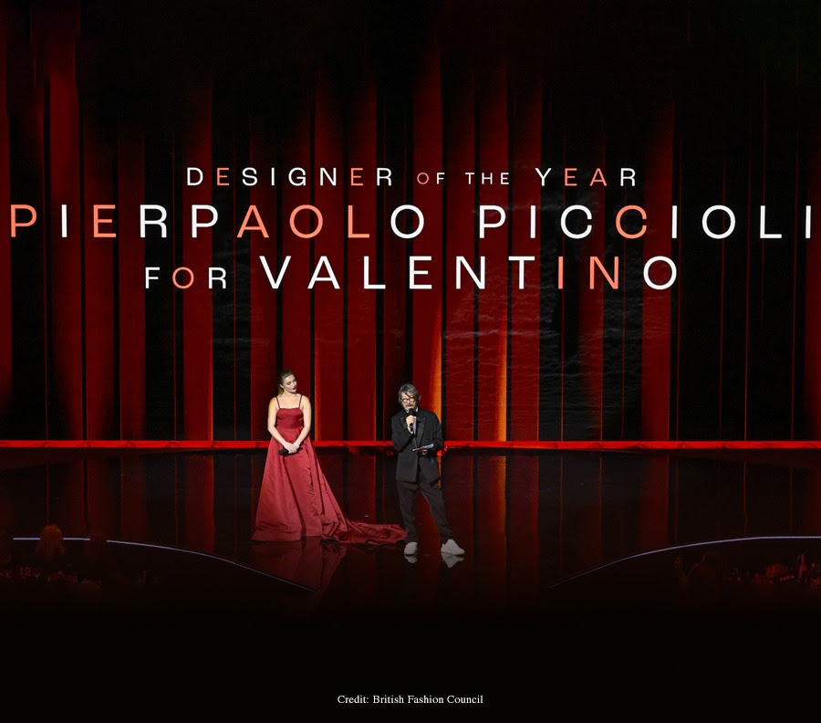 Pierpaolo Piccioli Wins The Designer of the Year Award at the British